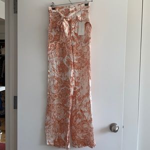 Flowy floral pants